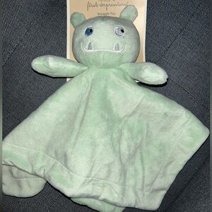 NWT First Impressions Green Monster Baby Lovey Security Blanket New Boy Girl